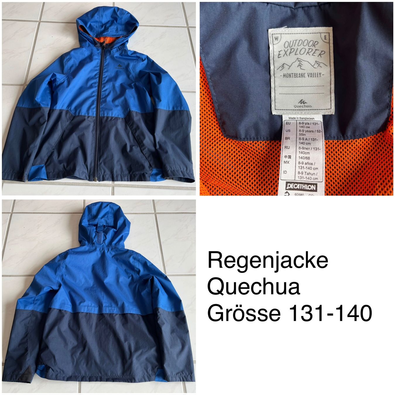 Decathlon Jacken & Mäntel: Regenjacke, Quechua, Grössi 131 - 140 – Gebraucht aus Konolfingen von takkie