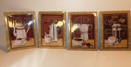 Neue Fundschätze  Blechschild 4 div Kaffee Wandblechschilder