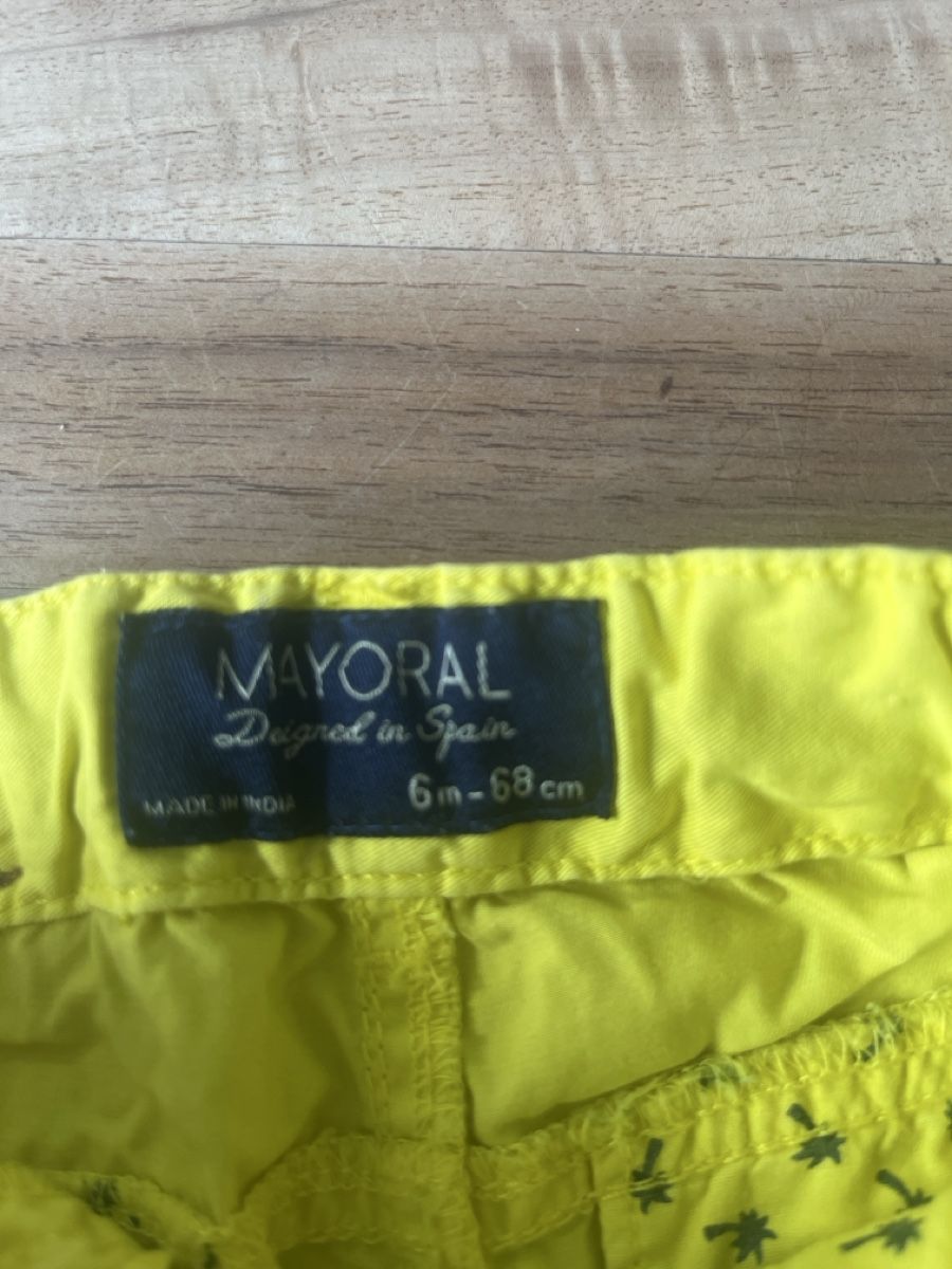 Mayoral Pantaloni: Mayoral Shorts, Gr. 68, gelb – Usato da Basel venduto da HugChristine 1