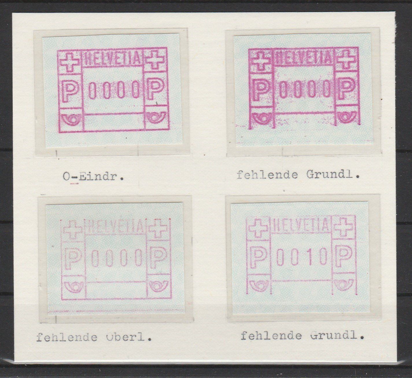 Alle Briefmarken: Nr. 2 Abarten – Gebraucht aus Oberglatt ZH von Wiedmi6