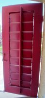 Fensterladen rot Massivholz Breite 40cm Höhe 150cm