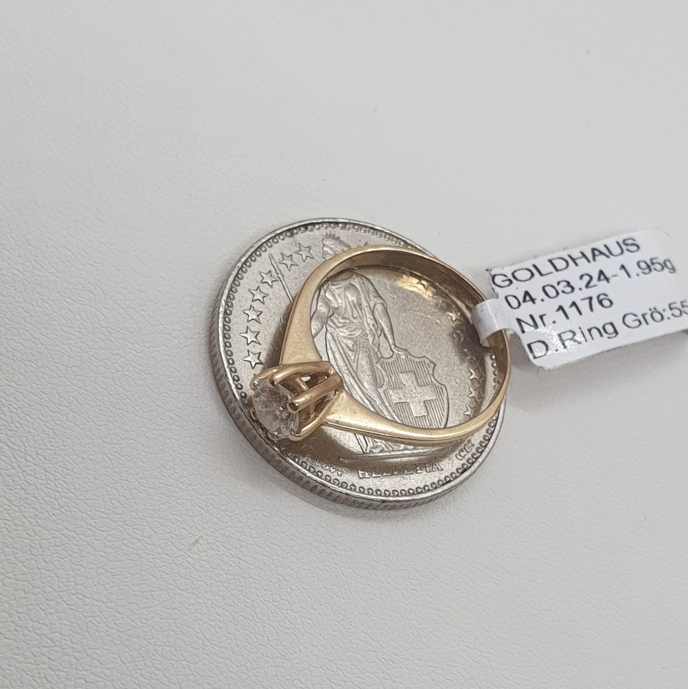 Anelli: Echt 18K Gold - Diamant Ring – Usato da Luzern venduto da Luzern-Goldhaus 3