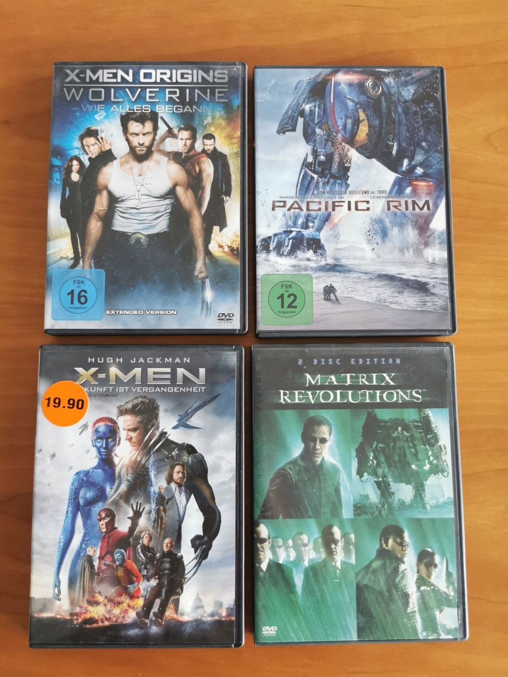 Tutti i DVDs: 6 DVDs: X-Men, Wolverine, Matrix, Pacific Rim – Usato da Birmensdorf ZH venduto da christoph06 1