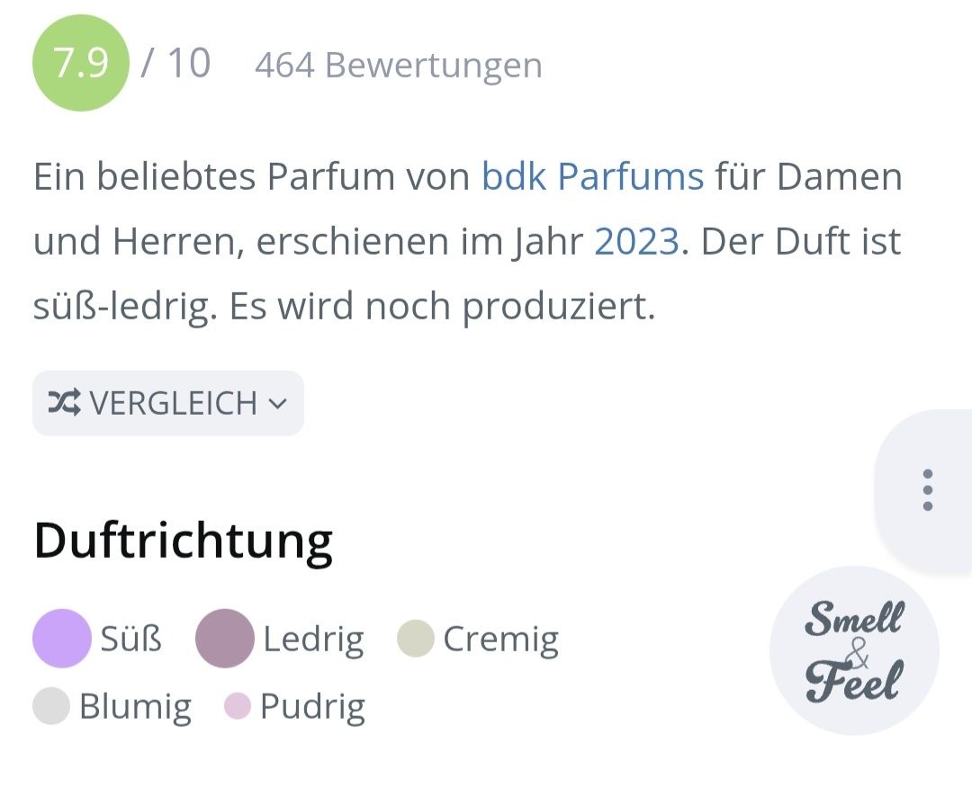 Profumi & Eau de Toilette: Vanille Leather bdk Parfums 100 ml – Usato da St. Gallen venduto da CaliSunshine 3