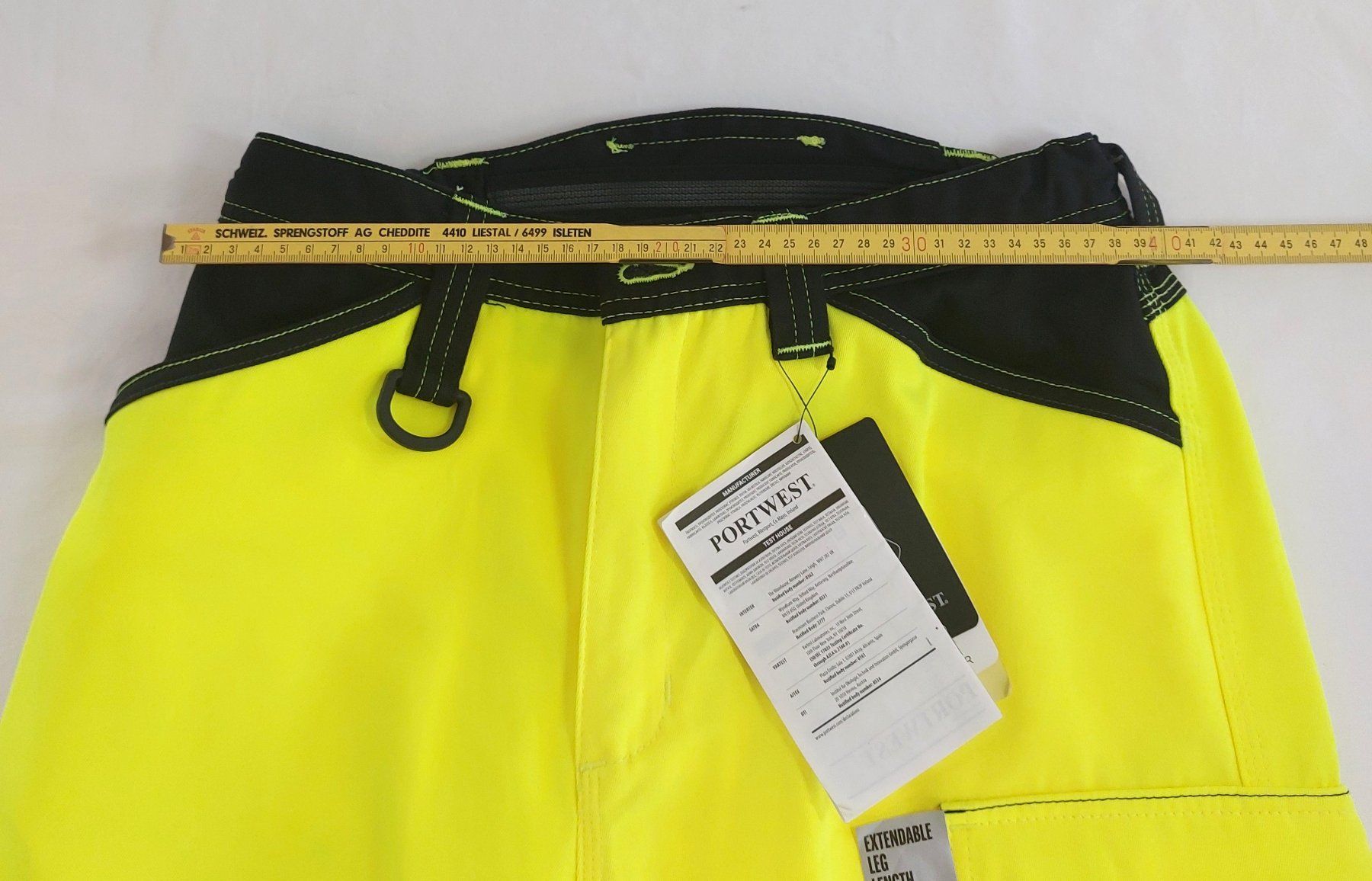Pantaloni: Warnschutz Arbeitshose, Sicherheitsfarbe gelb - schwarz – Nuovo (secondo la descrizione) da Bergdietikon venduto da Zozo 5