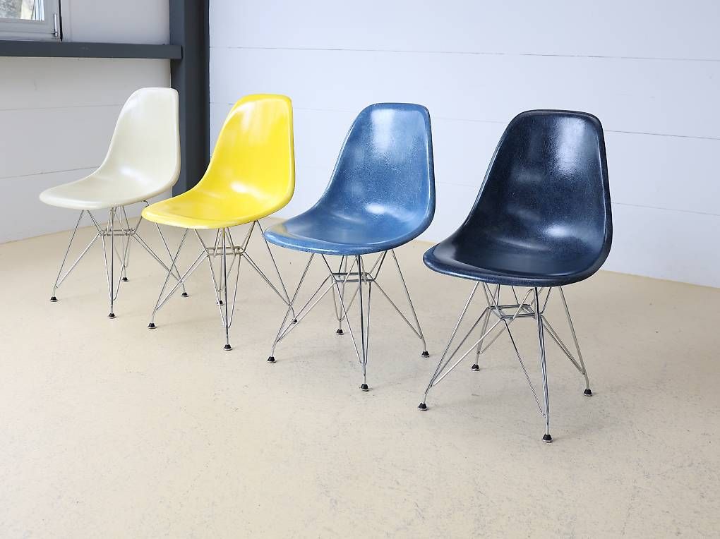 Herman Miller Sedie: Eames Fiberglas Stühle von Hermann Miller, Eiffel Base – Usato da Meinisberg venduto da atelier_TILIJA 6