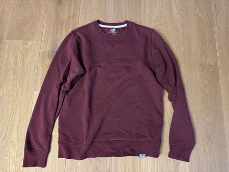 New Balance Herren-Sweatshirt, Grösse M, Weinrot