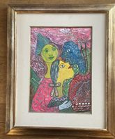 Schönes Bild von Isabelle de Jesus, 1990, Gouache