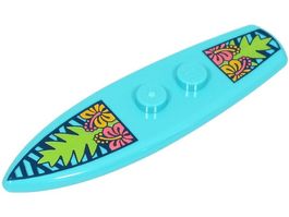 LEGO 90397pb022 Surfboard with Flowers and Palm Leaves