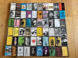 Kassetten Sammlung Demo 60 MC K7 Rock CH & Internat, RAR!