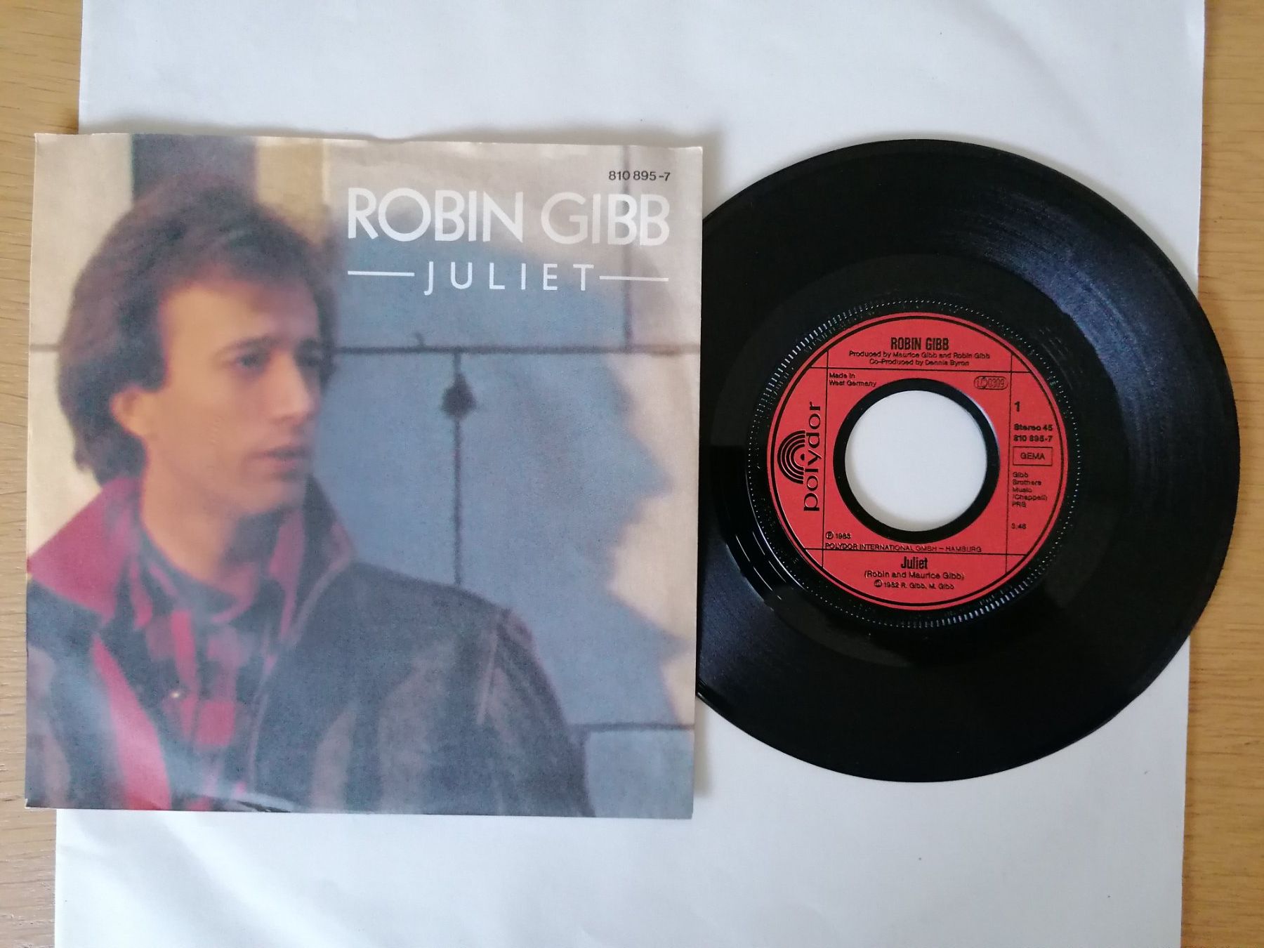Schallplatten: Robin Gibb -- Juliet / Hearts On Fire 7" Vinyl Single – Gebraucht aus Beinwil am See von Funkthesizer
