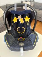 Babyschale Maxi Cosi Cabrio, edler dunkelblauer Samt
