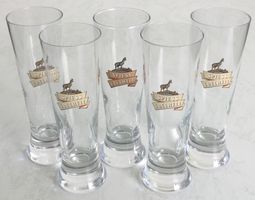 5 Biergläser Spiess Edelhell Eichhof Stangen, 2 dl