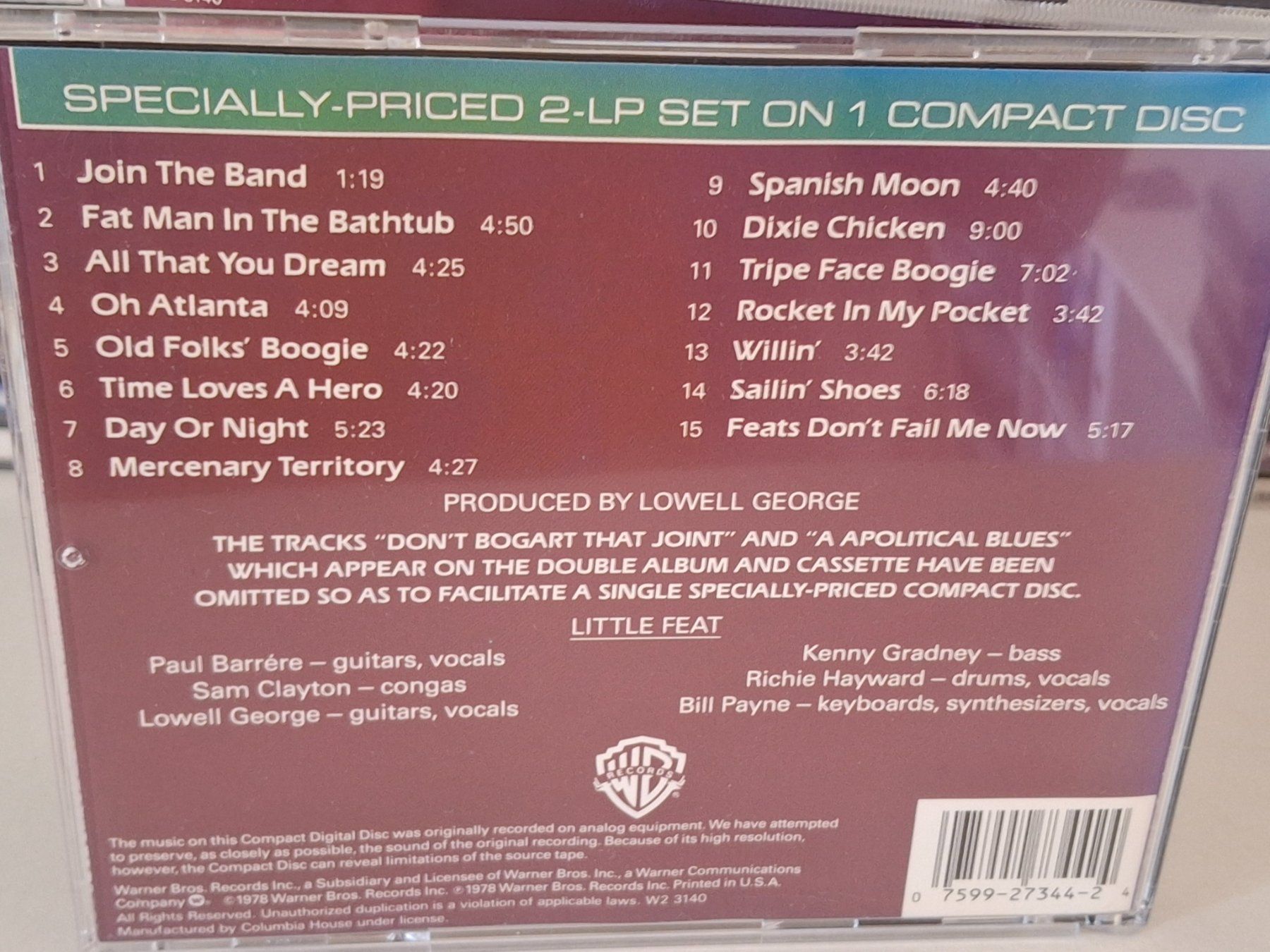 CDs: CD Little Feat -  Waiting For Columbus Live – Gebraucht aus Aarberg von Jackup1 1