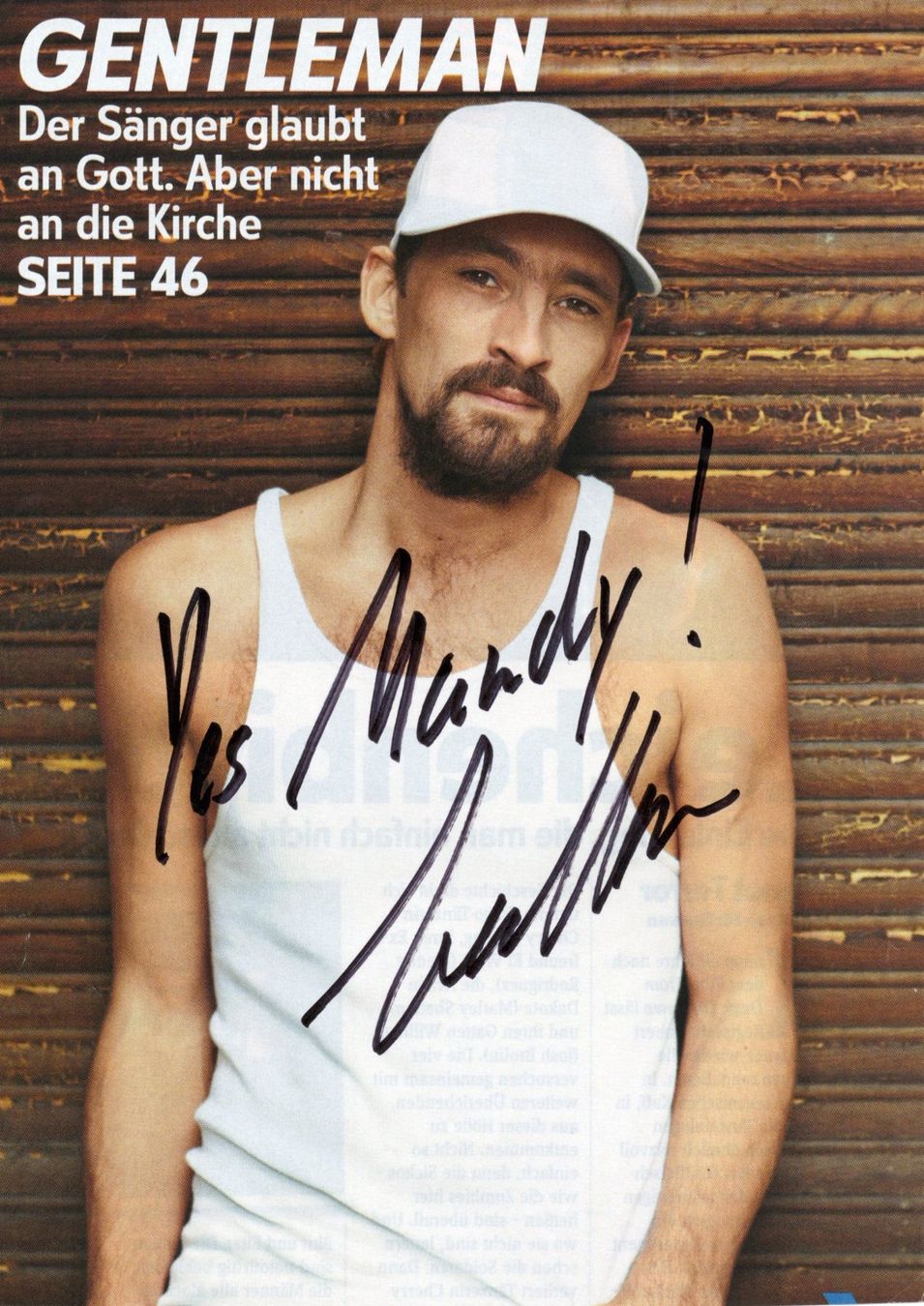 Autografi: Original Autogramm von Gentleman – Usato da Niedergösgen venduto da Adrechada