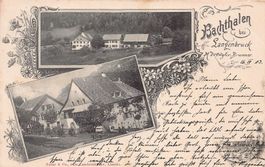Bachthalen bei Langenbruck, Vorläufer gelaufen 1903