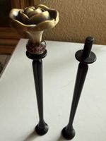 ETAGEREN STANGEN ROSE MIT GLASBEAD FÜR  ETAGERE MIT 2 EBENEN