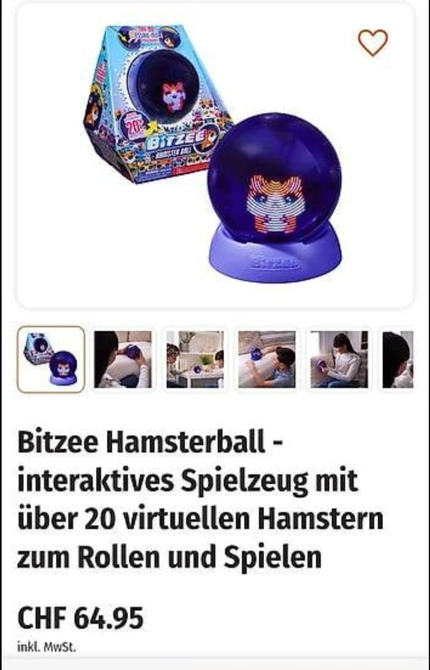 Spielzeuge: Bitzee Hamster Ball interattivo, nuovo, da scoprire! – Neu und originalverpackt aus Manno von Ariele- 1