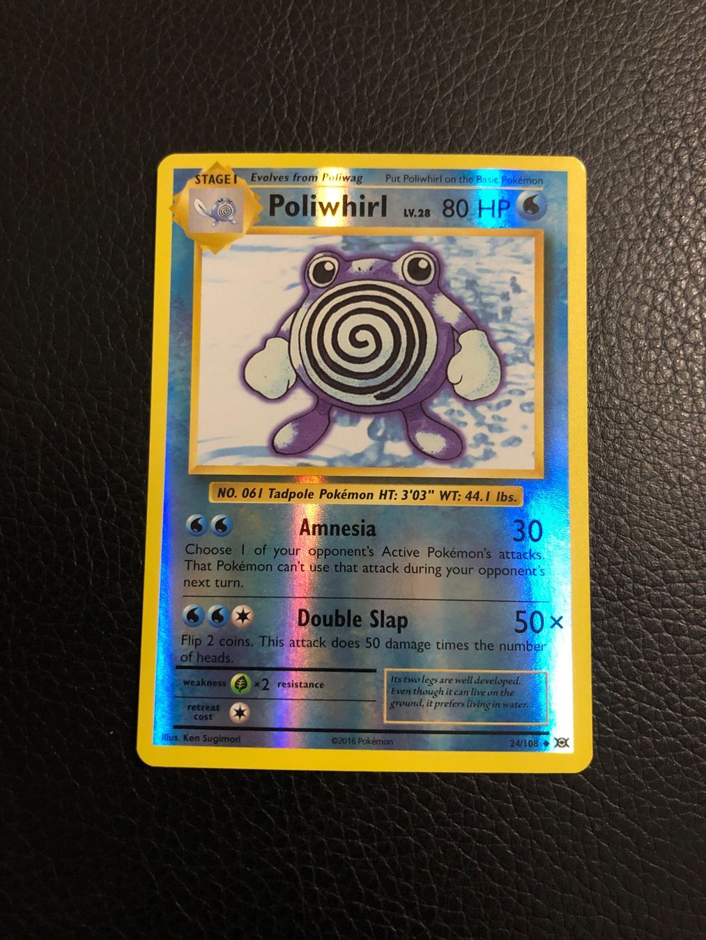 Pokémon Carte collezionabili: Evolutions Poliwhirl reverse 24/108 NM Ab 1 – Usato da Paradiso venduto da Pkmn10