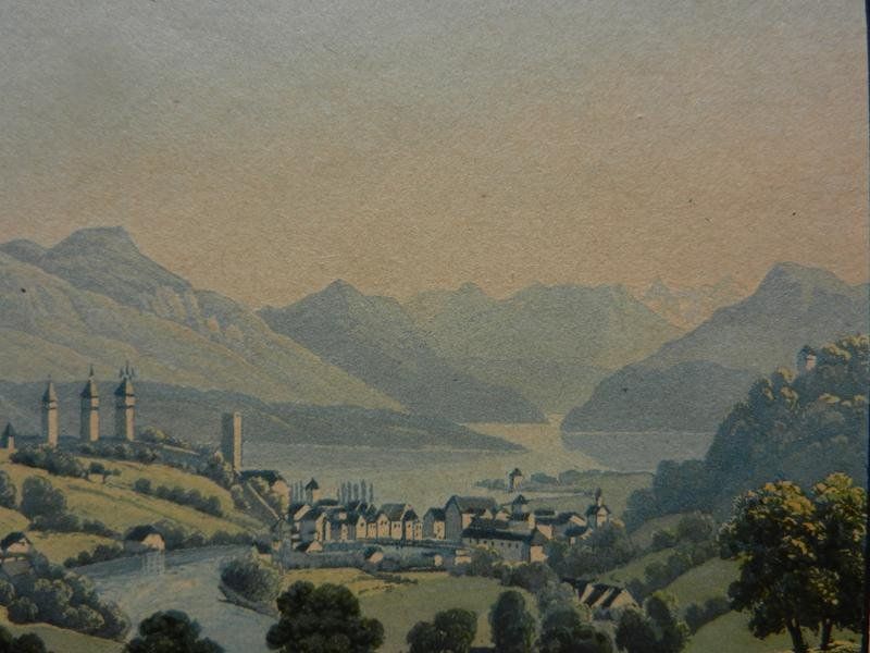 Incisioni: Luzern Rigi koloriert – Usato da Risch venduto da Rischli15 7