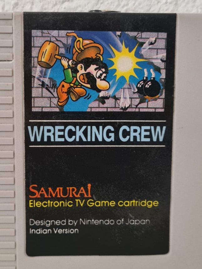 Nintendo Spiele: WRECKING CREW -SAMURAI TV Game / Indian Version Nintendo NES – Gebraucht aus Dübendorf von digital_bath