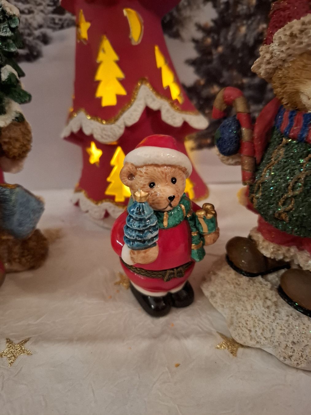 Tutte le decorazioni: WEIHNACHTSBÄRCHEN MIT TEELICHT BÄUMLI – Nuovo (secondo la descrizione) da Gretzenbach venduto da schibaya 5