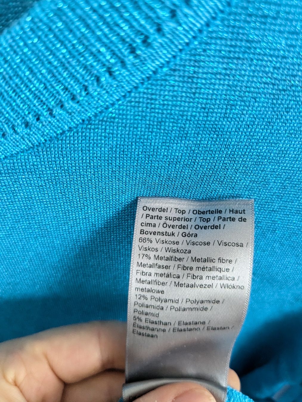 Maglioni & Felpe: MOS MOSH Pullover , Gr. S, Türkis Glitzer, Top – Usato da Rorschach venduto da olg_5qq2 4