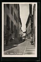 AK Lugano, Via Cattedrale, 1931