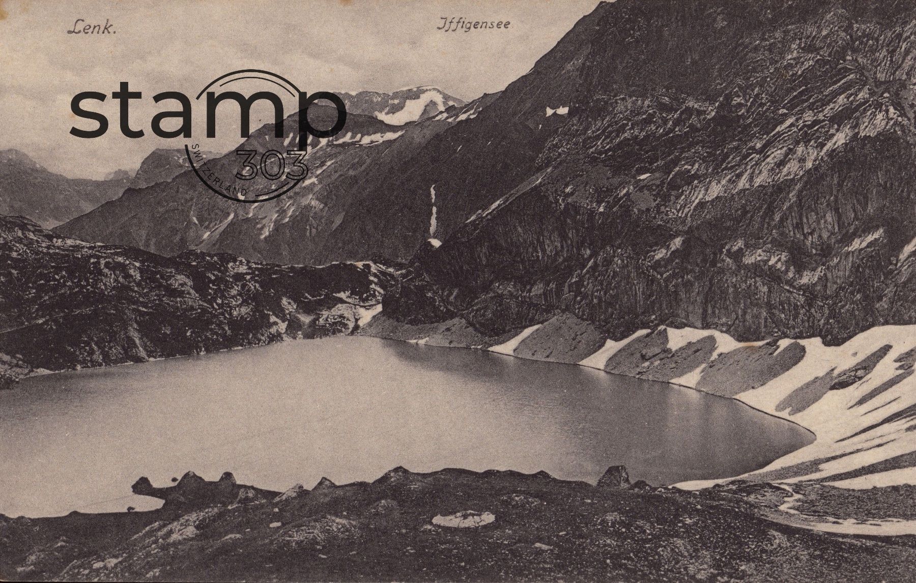 Ansichtskarten: AK Lenk mit Iffigsee / Iffigensee – Gebraucht aus Eggersriet von stamp303