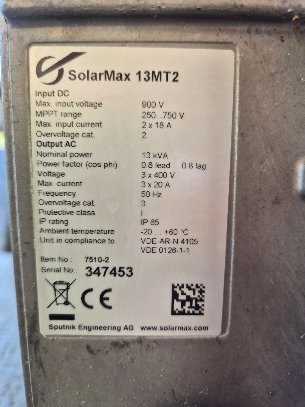 Inverter: Wechselrichter SolarMax – Usato da Rüegsbach venduto da k_l_fr2c 2