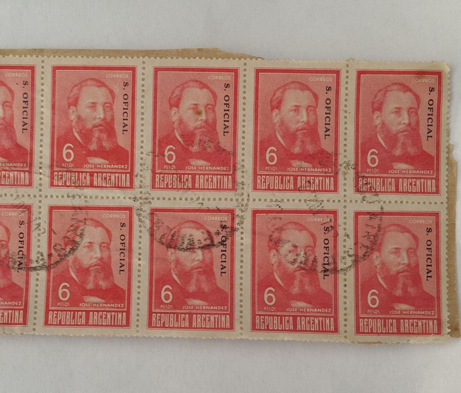 Tutti i francobolli: Timbres poste Argentine R. OFICIAL 6 centavos – Usato da Puidoux venduto da Sophia70
