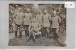1. WW - Gruppenfoto mit Offizieren
