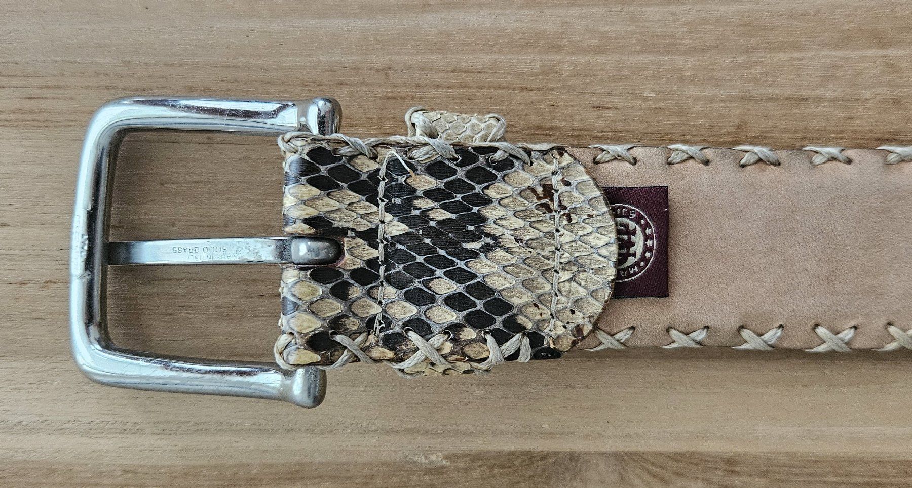 Cinture: MCS python leather belt – Usato da Basel venduto da fem_vxl6 4