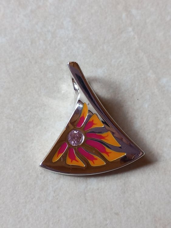Pendentif Rhodium Rosé Avec Zircon - Marque Pierre Lang - Neuf Sans Emballage
