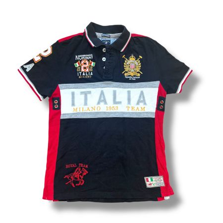 Vintage Italia Milano embroidered polo 90s ralph lauren 00s