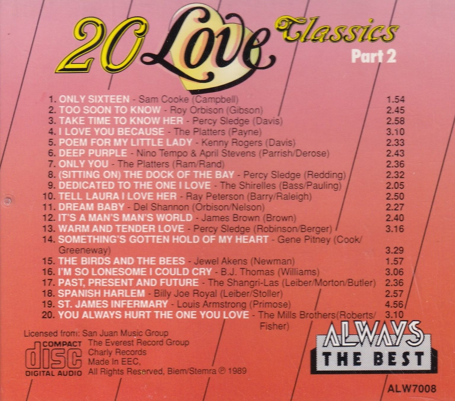 CDs: CD ab Fr. 1.--, 20 Love Classics - Part 2 – Gebraucht aus Lausen von Mondeo10628 1