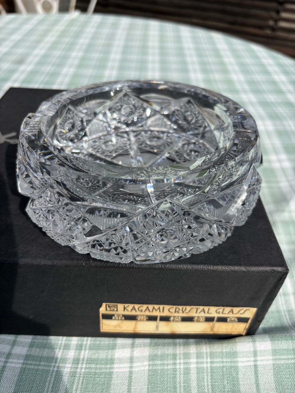 Portacenere: Kagami Crystal Glass Aschenbecher / Cendrier – Nuovo (secondo la descrizione) da Chêne-Bougeries venduto da Bambideluxe 2