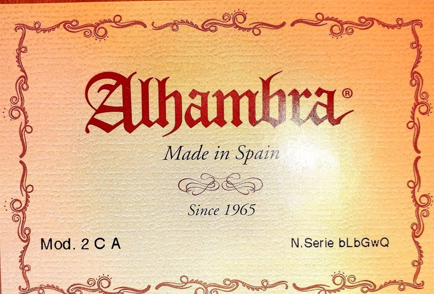 Alhambra Strumenti musicali: Klassische Gitarre Alhambra 4/4-tel, 2CA – Nuovo (secondo la descrizione) da Wöschnau venduto da Musikhaus-Luethy5012 7