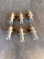 6 Lego Kanonen braun grau guter Zustand