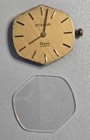 Eterna Diana Quartz Uhrwerk, Glas und Zifferblatt!