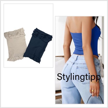 Bandeau Top Set mit Rüschen - Sommer Must!