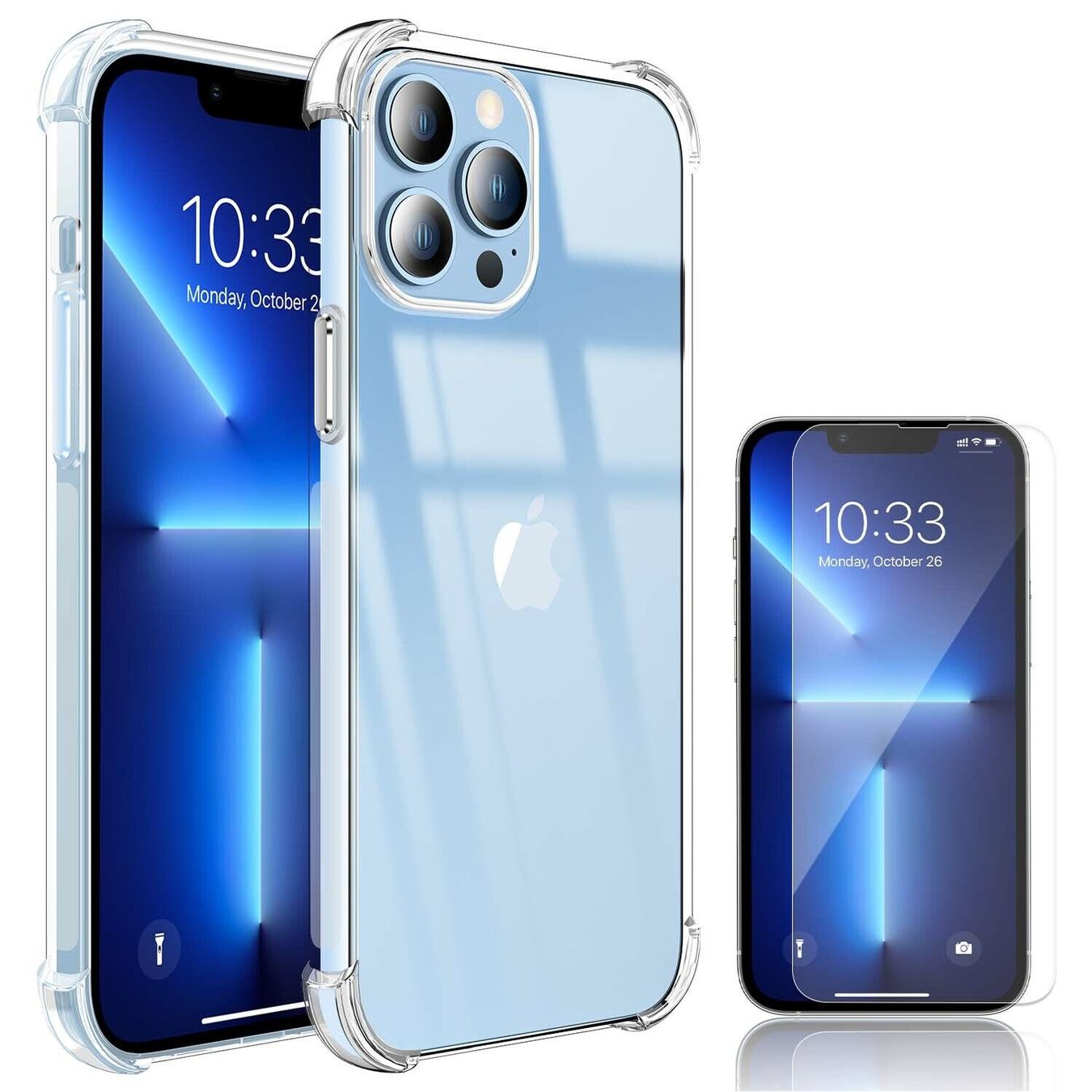 Cover & Protezioni schermo: iPhone 13 Pro Max  hybrid  Hardcase Hülle mit glass – Nuovo e nell'imballaggio originale da Luzern venduto da Waince786 1