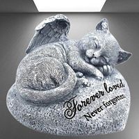 🌈🐾 Katzen-Gedenkstein für draußen 😺💫
