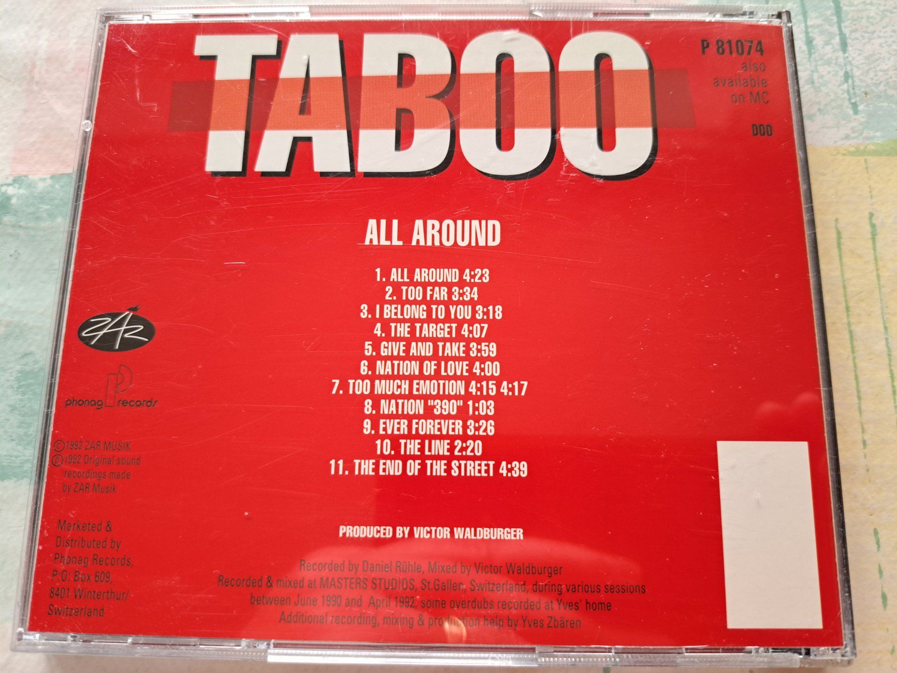 CD: CD Taboo - All Around  – Usato da Pully venduto da bro_n52j 1