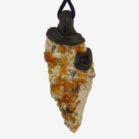 Granat (Spessartin) auf Matrix als Steinanhänger