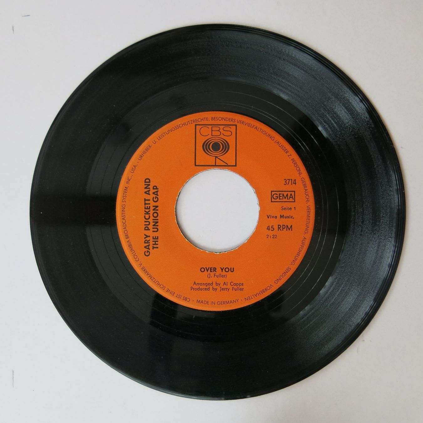 Dischi in vinile: Vinyl-Single 7" Gary Puckett And The Union Gap – Usato da Bözen venduto da Keramik22 2