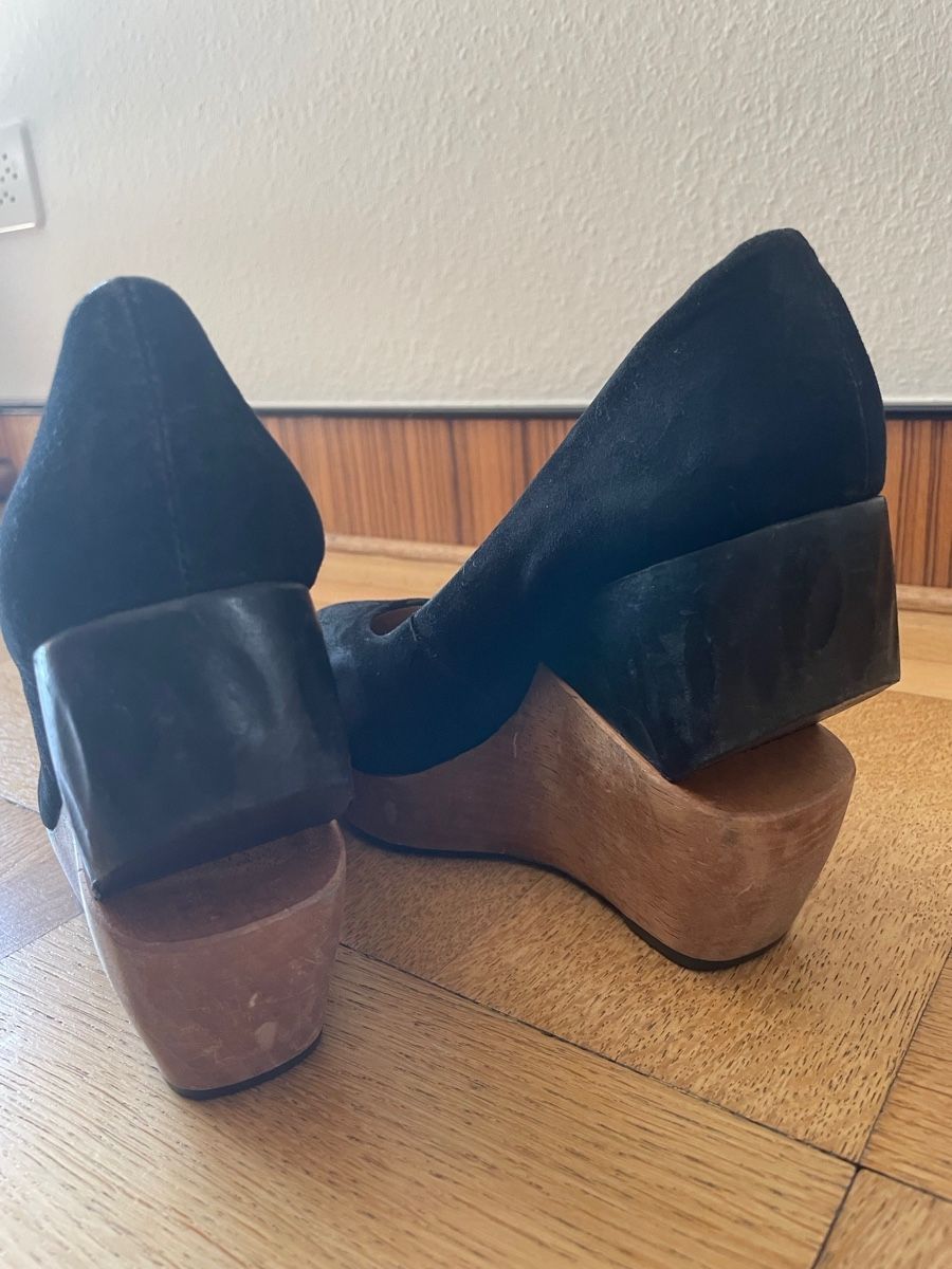 Allsaints Scarpe da donna: All Saints Spitalfields Black Wedge Heel - Size 39 – Usato da Basel venduto da inaugural 2