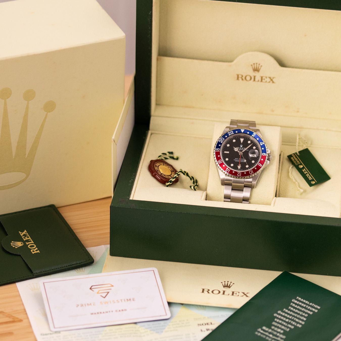 Rolex Orologi: Rolex GMT Master II "Pepsi"/ 16710 / 2006 / Full Set – Usato da Luzern venduto da PrimeSwissTime 9