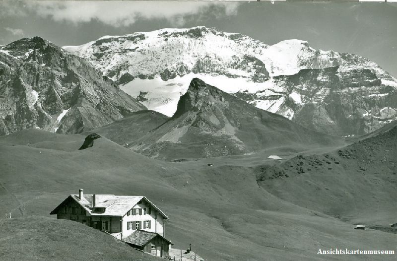 Cartoline postali: Adelboden - Hahnenmoos + ca. 1950 – Usato da Emmenbrücke venduto da teestube