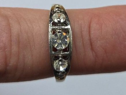 Anelli: Bague 3 Strass Scintillantes – Nuovo (secondo la descrizione) da Territet venduto da Cenh 3